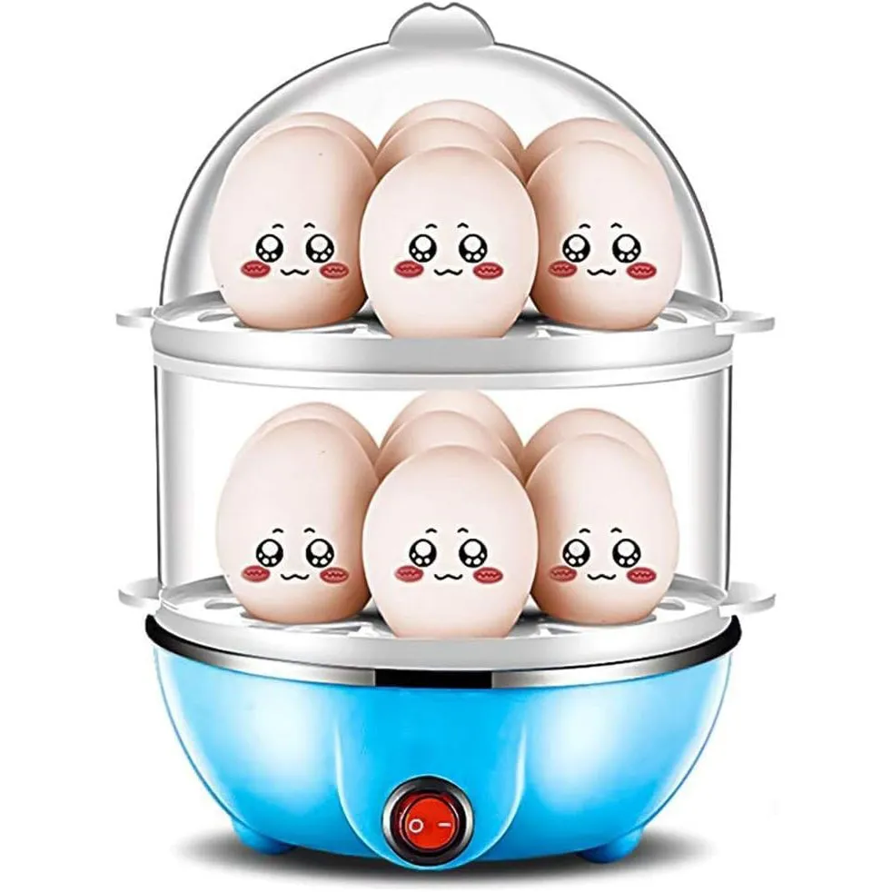 14-Egg Electric Rapid Egg Steam Bun Cooker