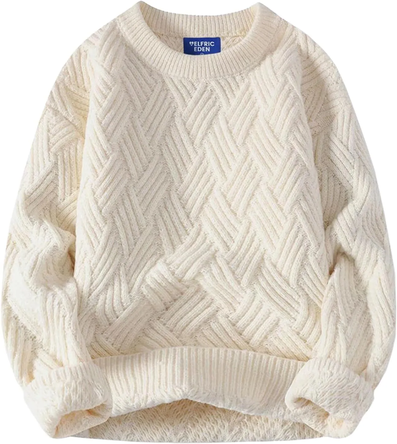 Aelfric Eden Vintage Oversized Sweaters Crewneck Knit Pullover Baggy Loose Casual Cable Sweater 2024 Fall Clothes