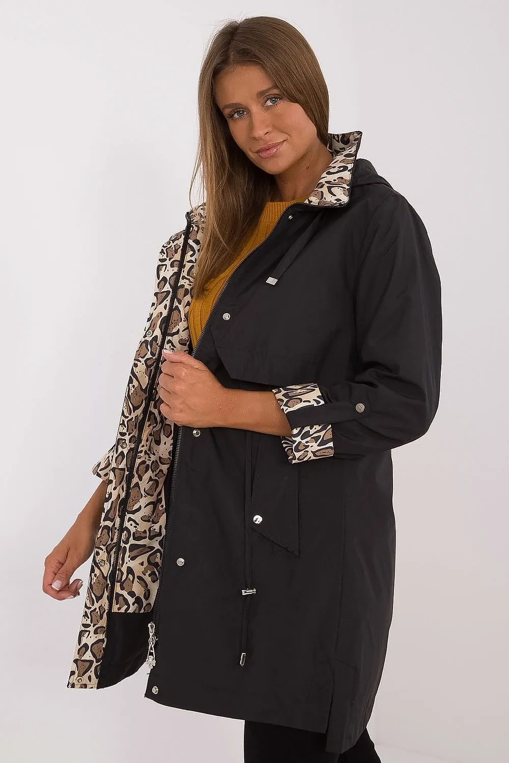 Black Hooded Practical Jacket