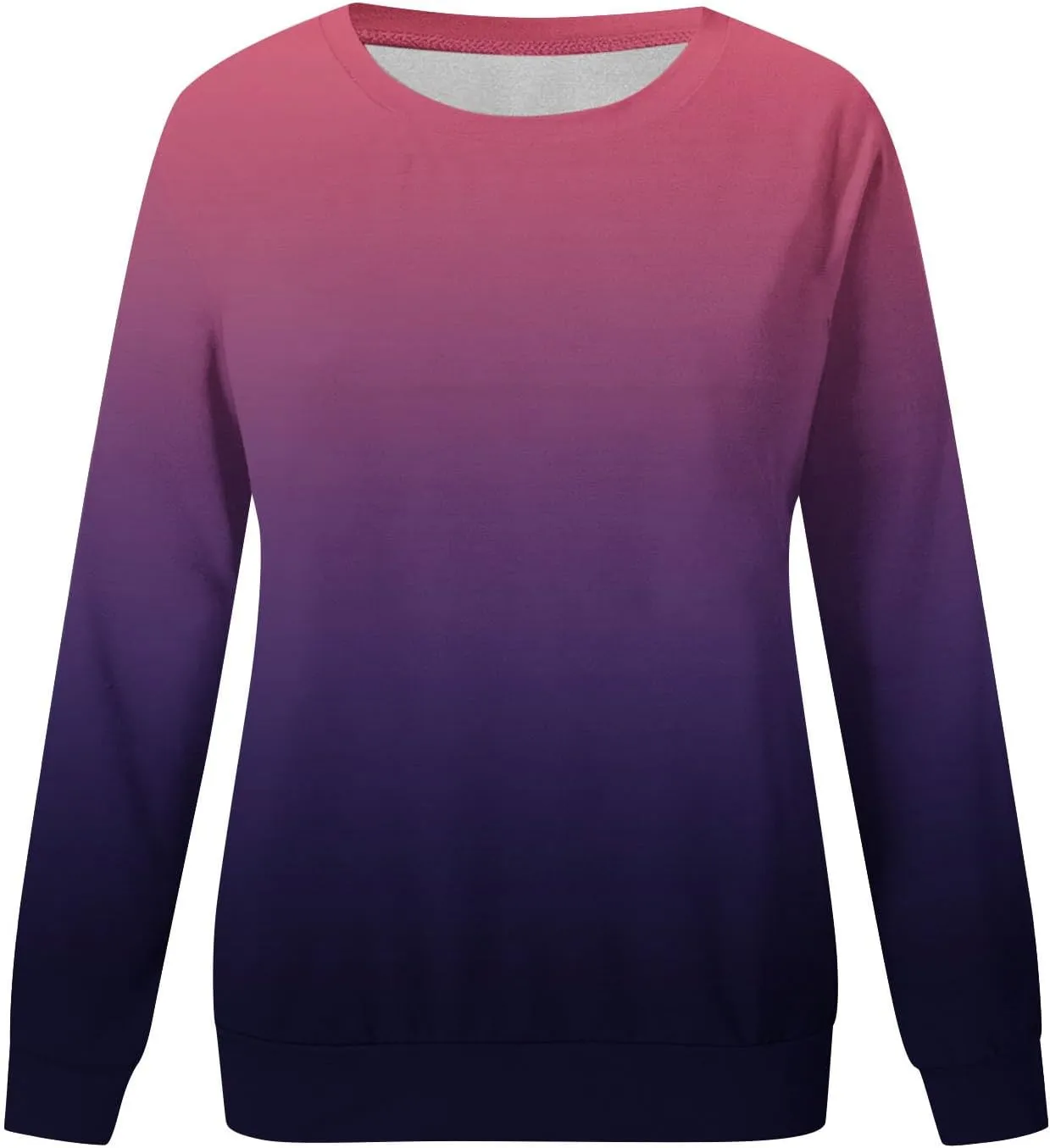 Ceboyel Long Sleeve Shirts for Women Crewneck Sweatshirt Pullover Casual Long Sleeve Tops Trendy Loose Fit Fall Clothing 2023