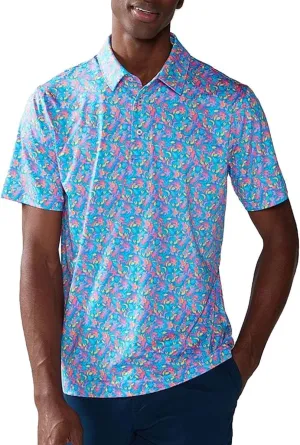 Chubbies Performance Mens Polo Stretchy, Breathable Golf Polo Mens Polo Shirts Short Sleeve