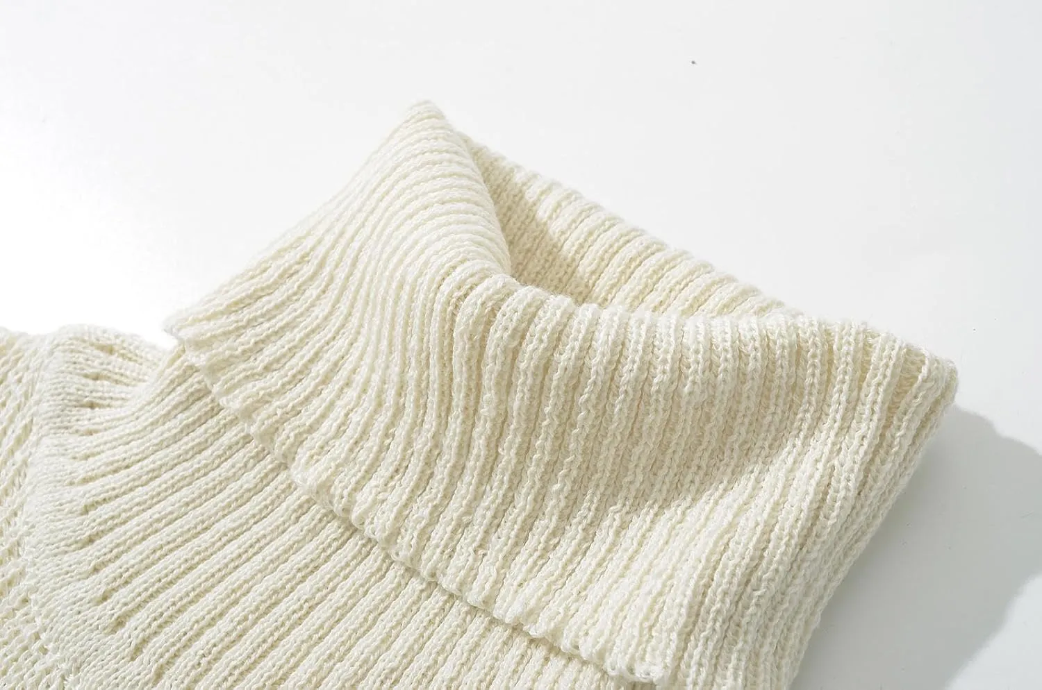 efvandoloe Autumn Winter Turtleneck Knitted Sweater Dress Women Sleevless Midi Dresses
