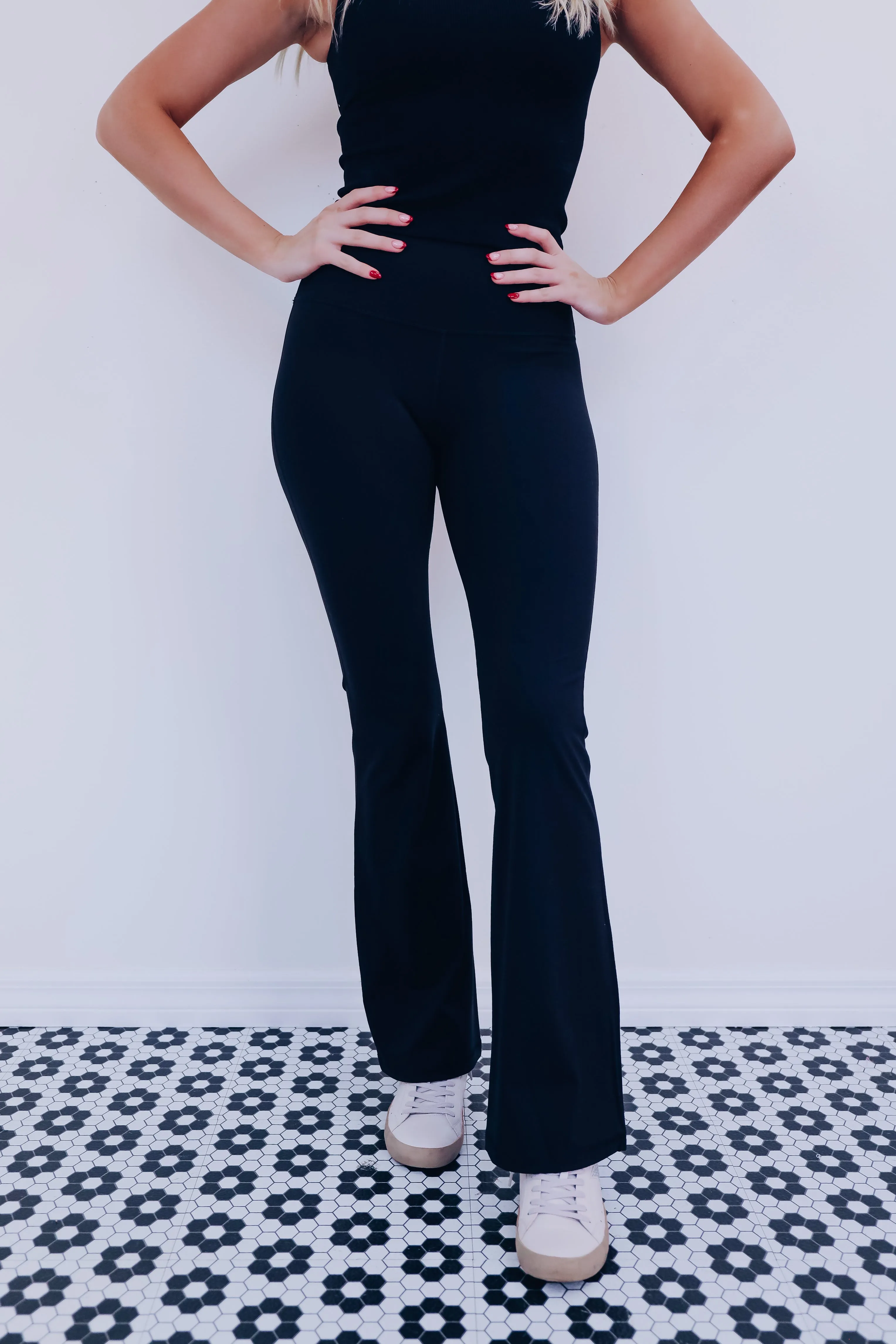Lanie Flare Leggings - Black
