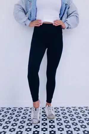 Lanie High Rise Leggings - Black