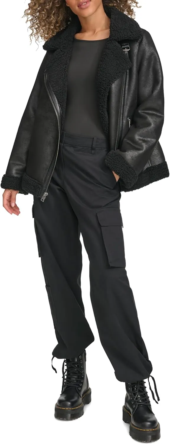 Levi's Women's Faux Shearling Moto