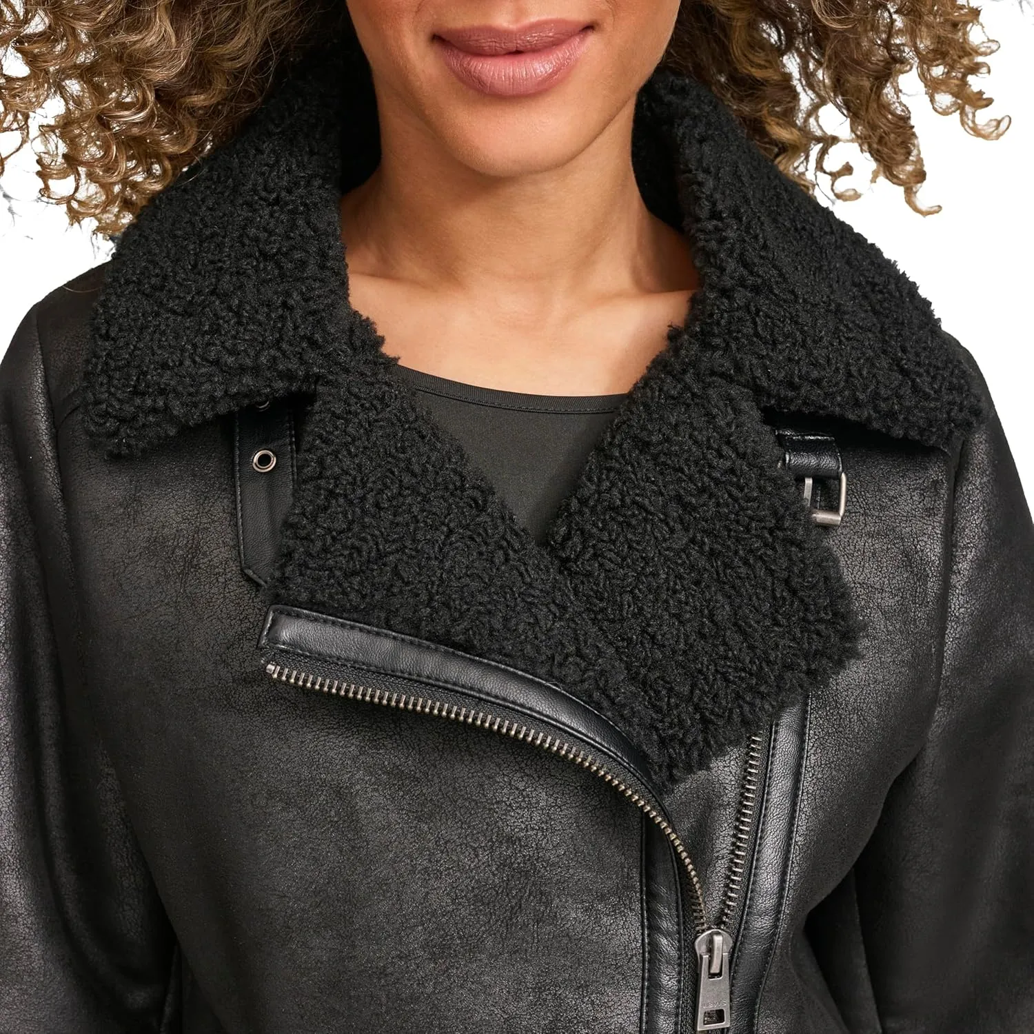 Levi's Women's Faux Shearling Moto