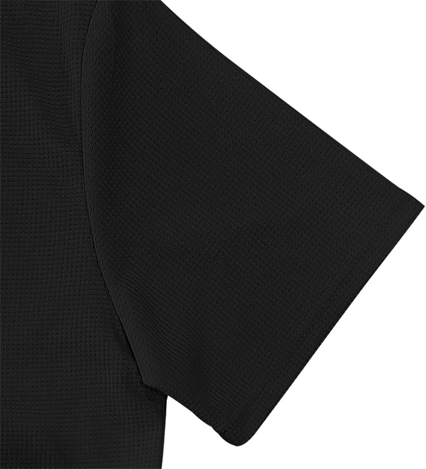 Mens Mulscle Polo Shirts V Neck Casual Slim Fit Stretch Short Sleeve T Shirt Solid Textured Golf Work Summer Tops