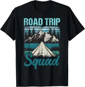Mountain Road Trip Squad Winter Travel Adventure T-Shirt