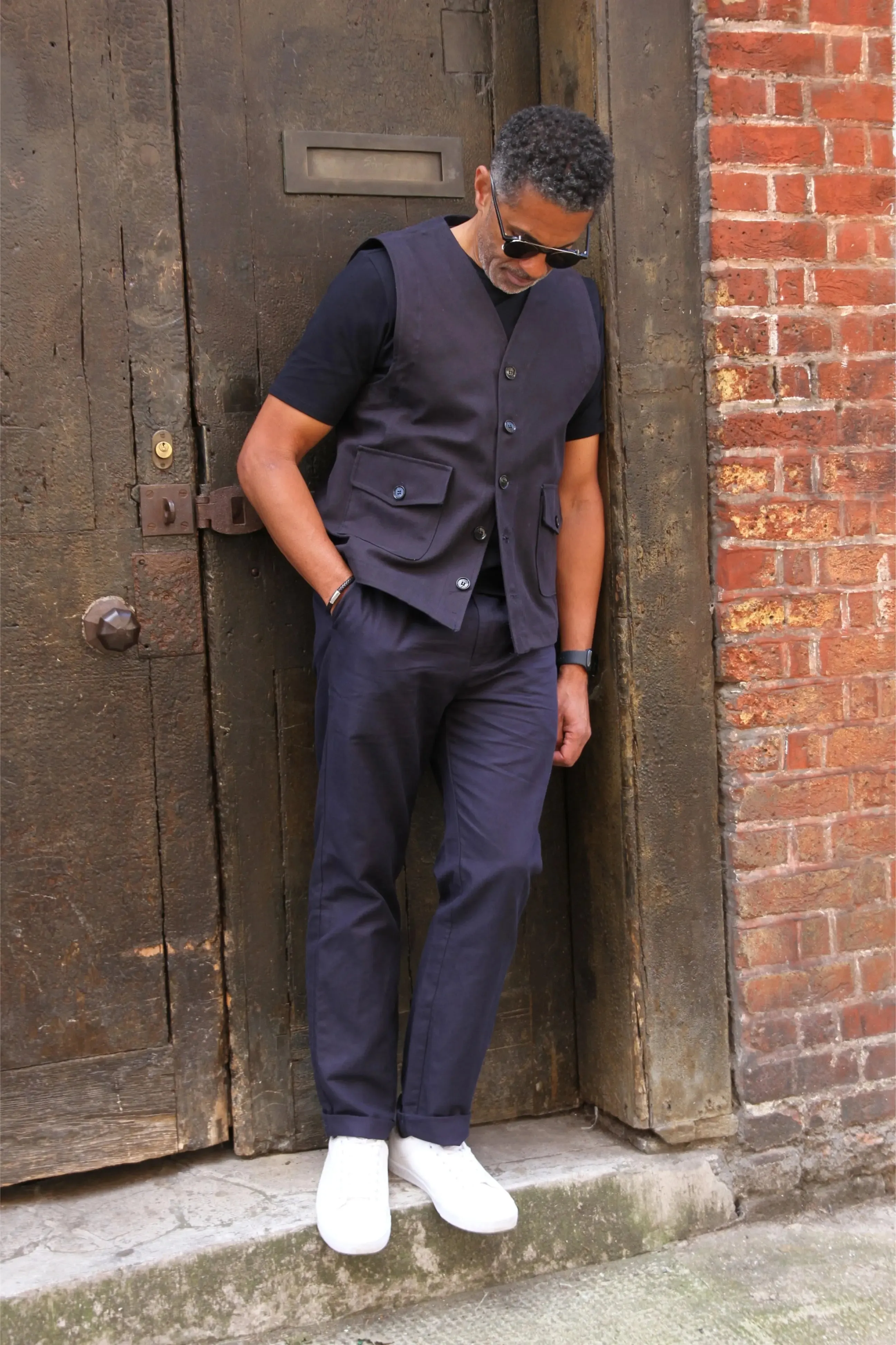 Orlando Waistcoat - Navy Midnight