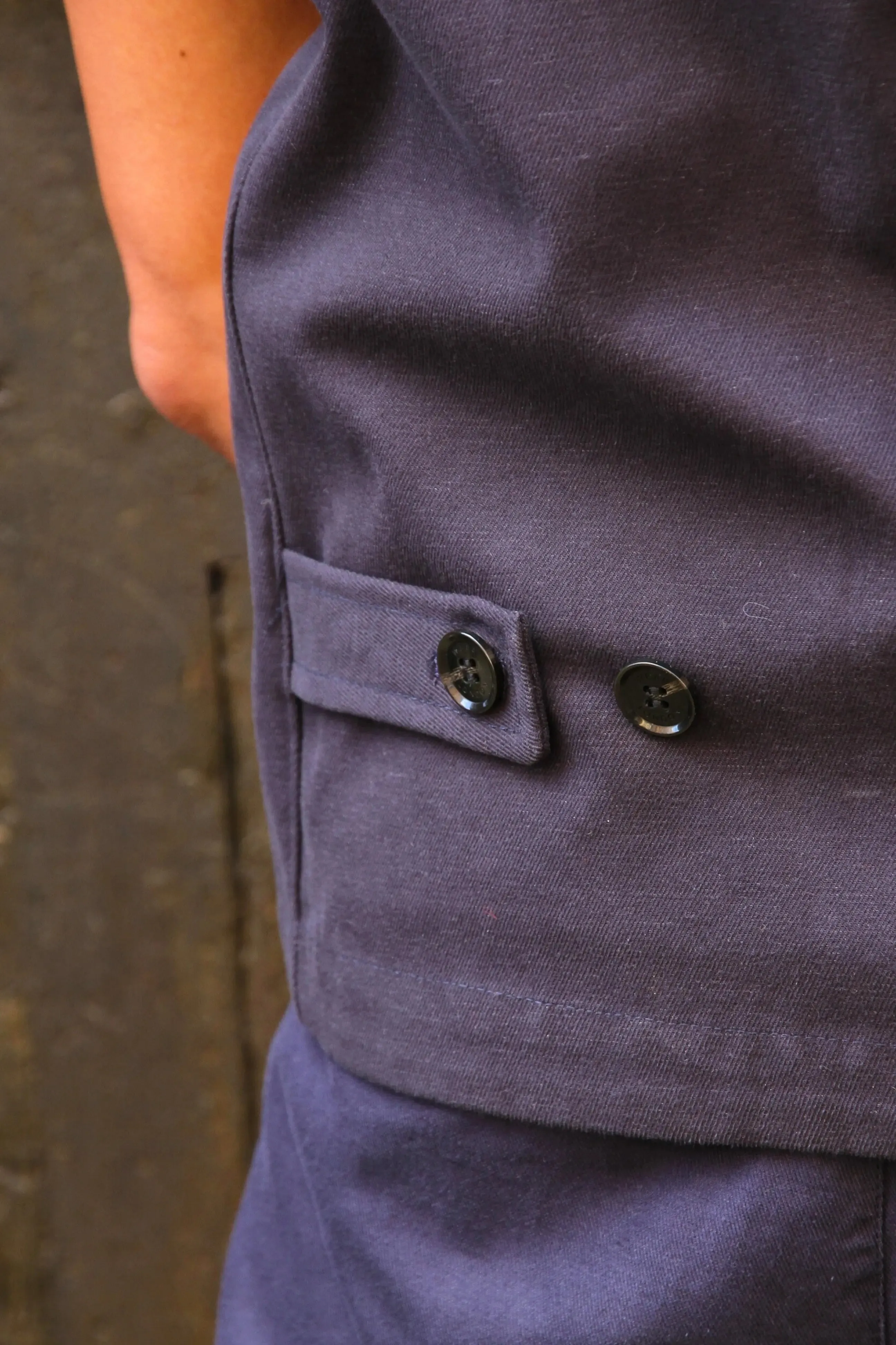 Orlando Waistcoat - Navy Midnight