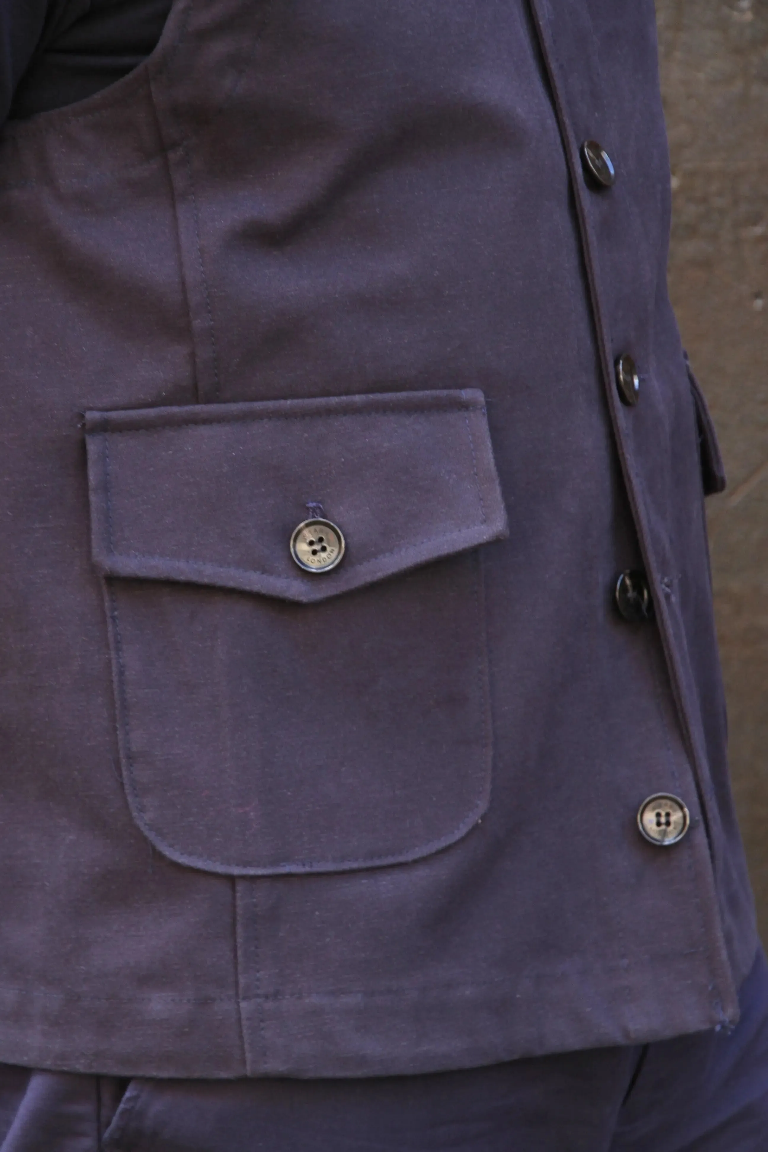 Orlando Waistcoat - Navy Midnight