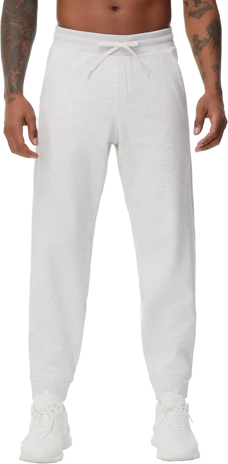 THE GYM PEOPLE Men's Fleece Workout Sweatpants Drawstring Tapered Running Lounge Jogger Pants with Pockets