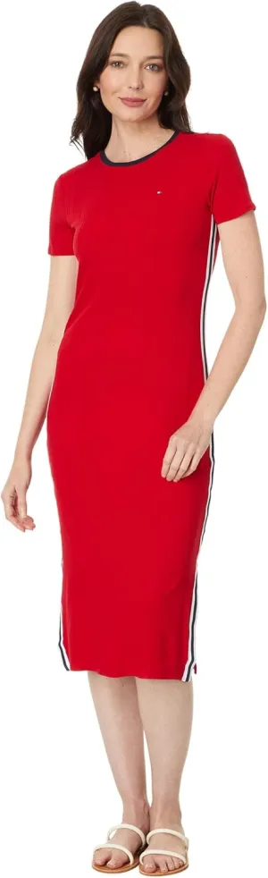Tommy Hilfiger Women's Ribbed Midi Dress