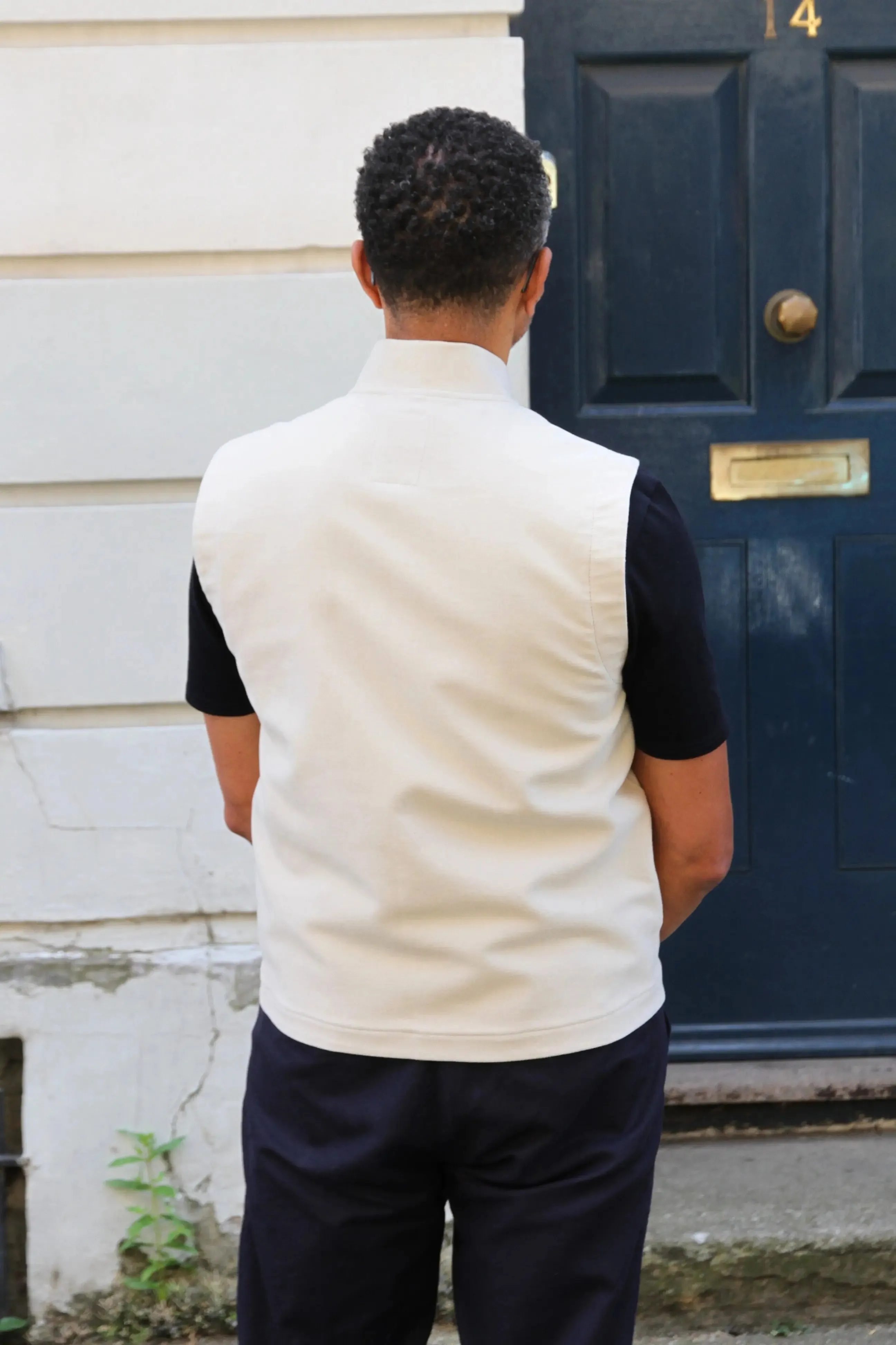 Waistcoat Cobb - Ecru Moleskin
