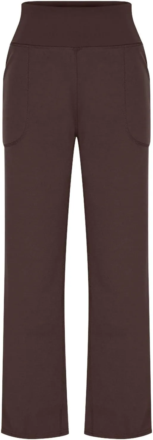 Women Yoga Capri Pants 2025 High Waist Solid Pant Wide Leg Workout Crop Summer Pants for Casual, Travel, Exercise